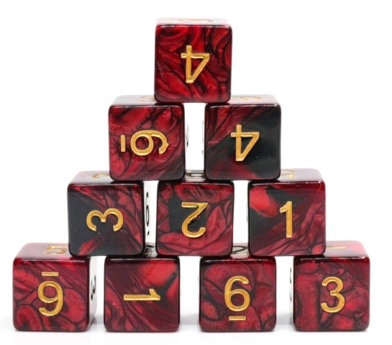 12 Piece D6 Dice Set - Jokers Wild