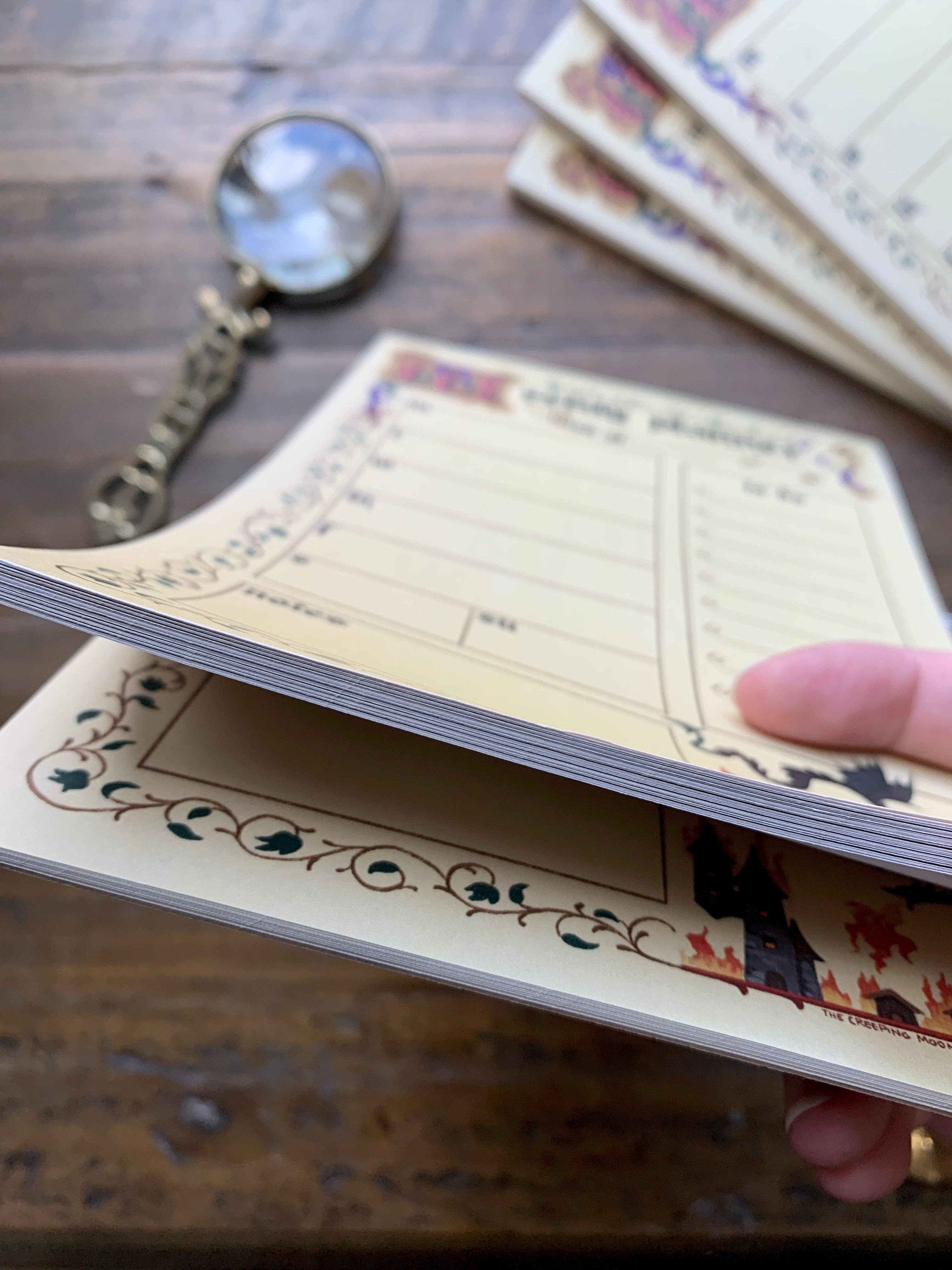 Medieval Weekly Planner Notepad - Image 3