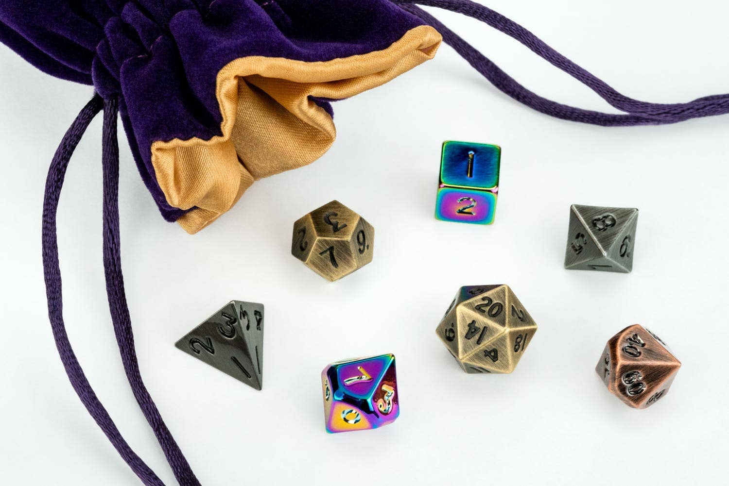 Mystery Misfit Mini Metal Polyhedral Dice Set - Image 5