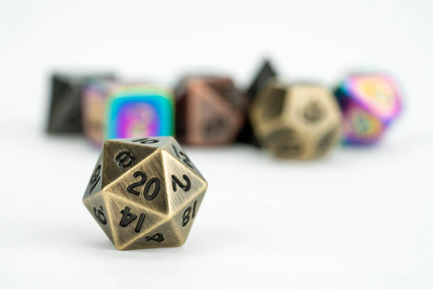 Mystery Misfit Mini Metal Polyhedral Dice Set - Image 7