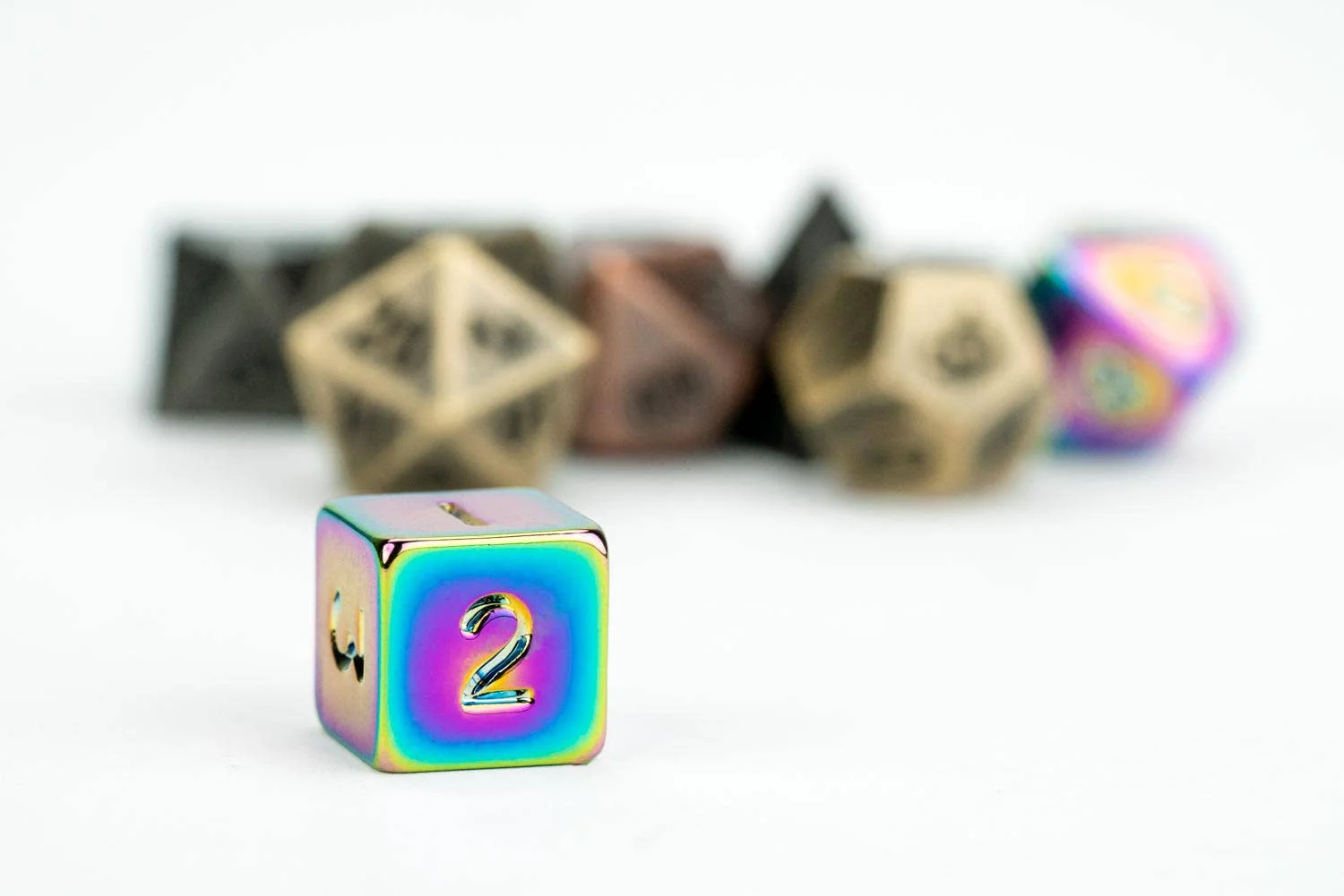 Mystery Misfit Mini Metal Polyhedral Dice Set - Image 8