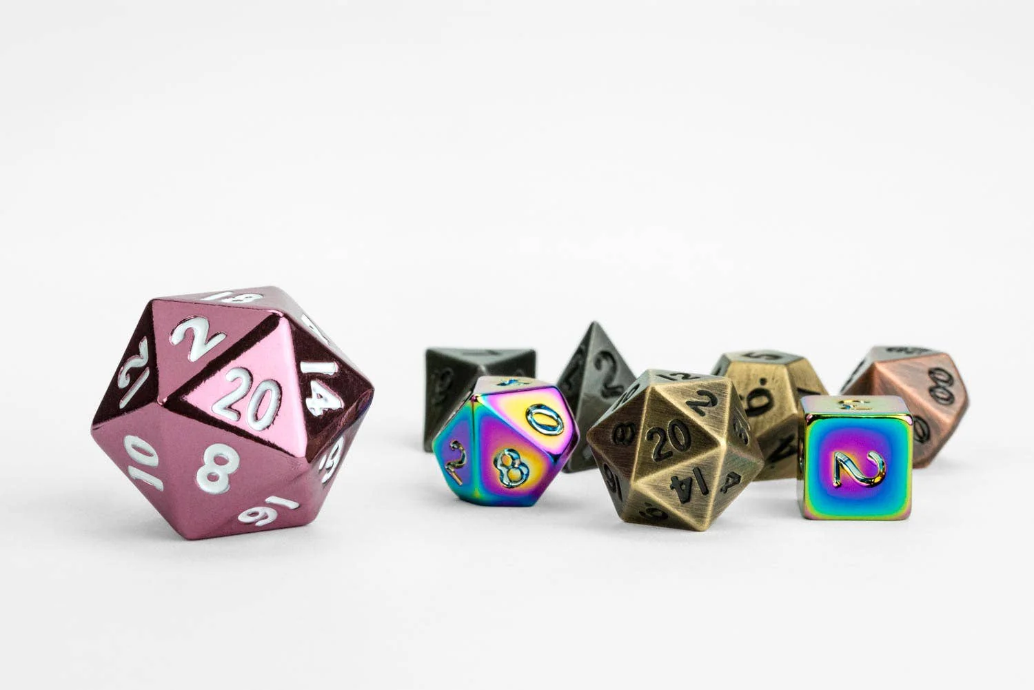 Mystery Misfit Mini Metal Polyhedral Dice Set - Image 9