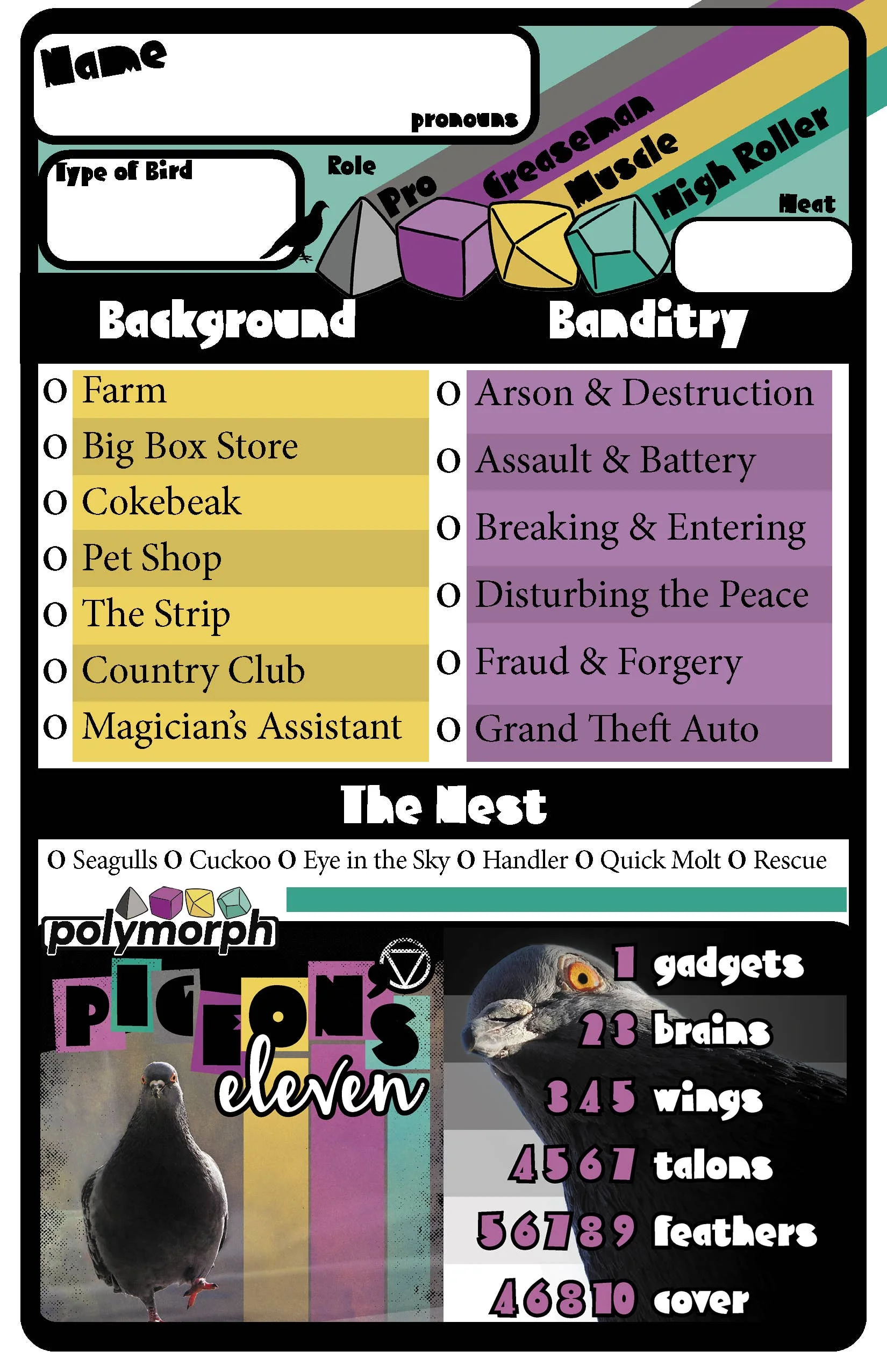 Pigeon's Eleven Roleplaying Game - Image 3