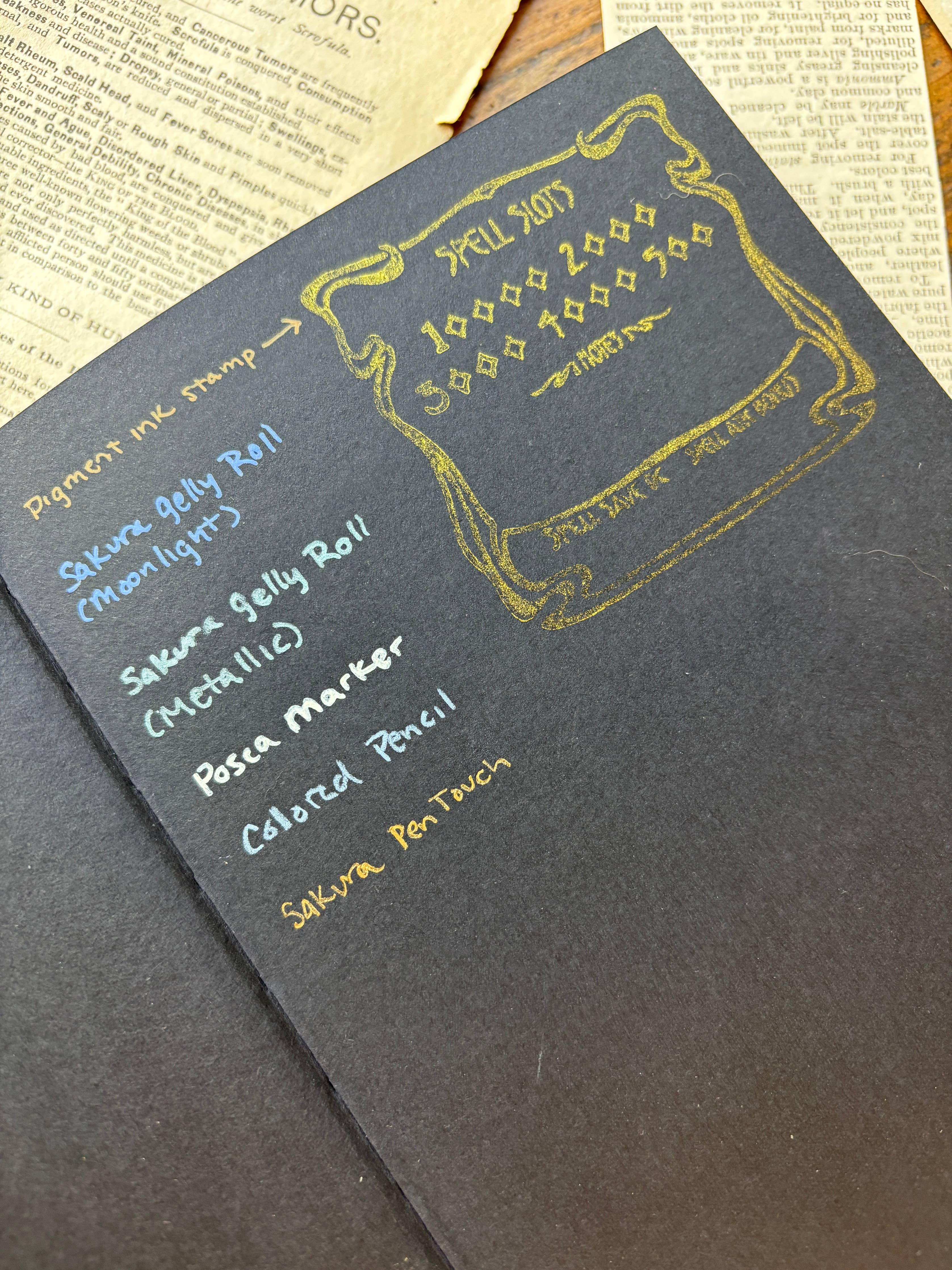 The Oracle - Black Paper Sketchbook - Image 3